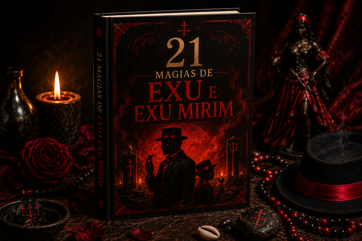 Capa do e-book 21 Magias de Exu e Exu Mirim